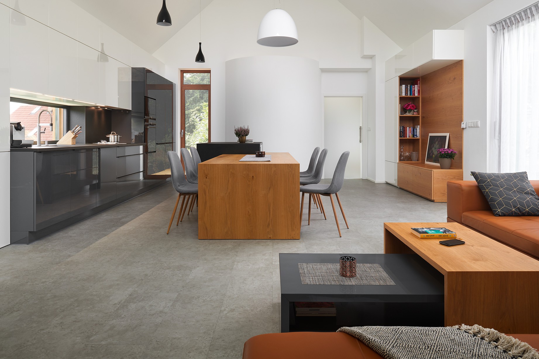 Hanák nábytek Realizace moderního interiéru Obývací pokoj